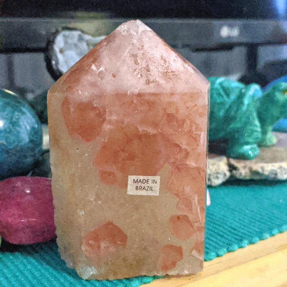 Pink Amethyst Druzy tower - Picture 3 of 6